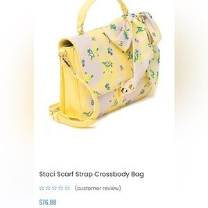 Yellow Betsey Johnson Staci Scarf Strap Crossbody Bag